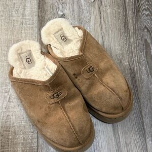 UGG Chestnut Suede Slip-Ons